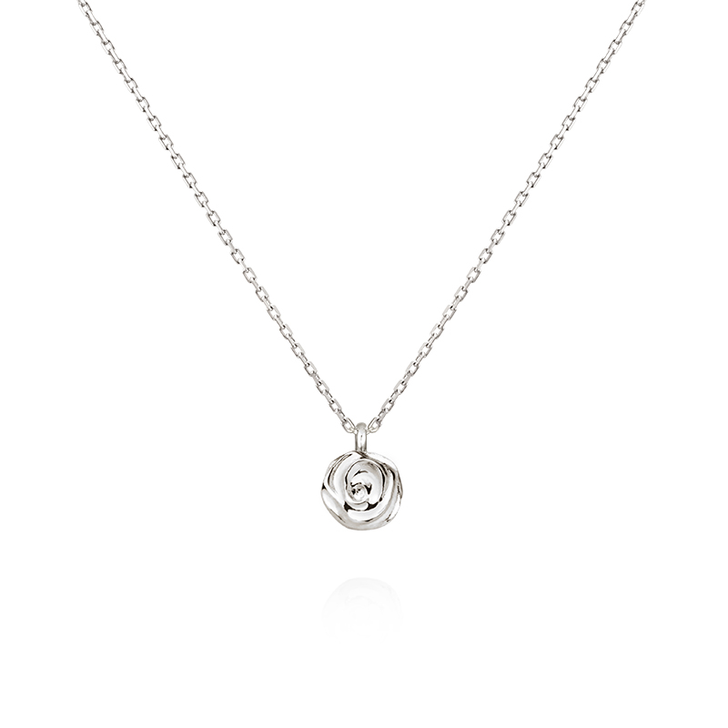 Rose pendant Sterling silver