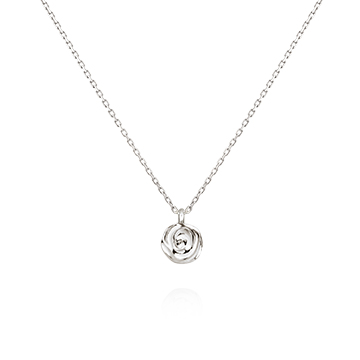 Rose pendant Sterling silver