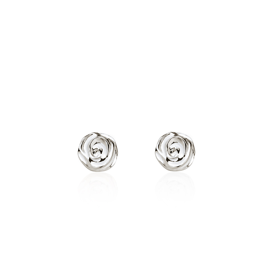 Rose earring Sterling silver