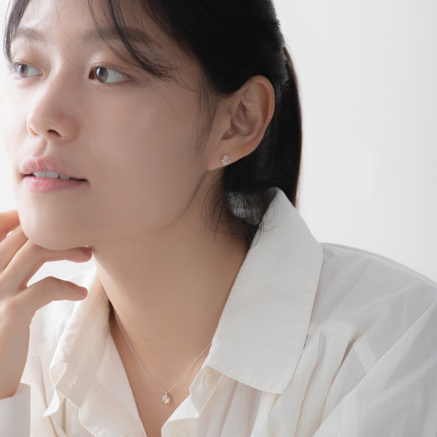 장미꽃 Set Silver_925