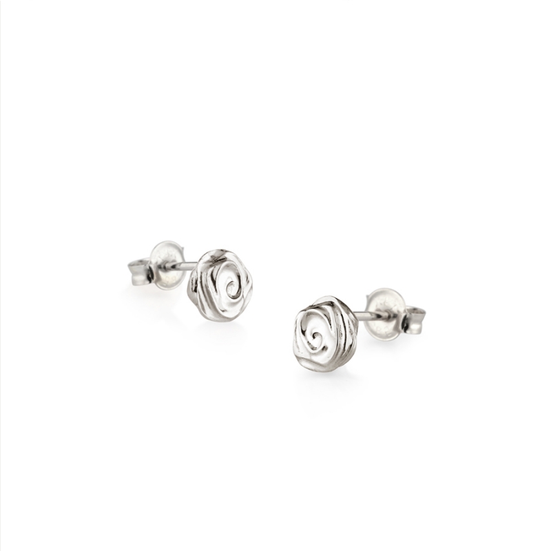Rose pendant & earring Set Sterling silver