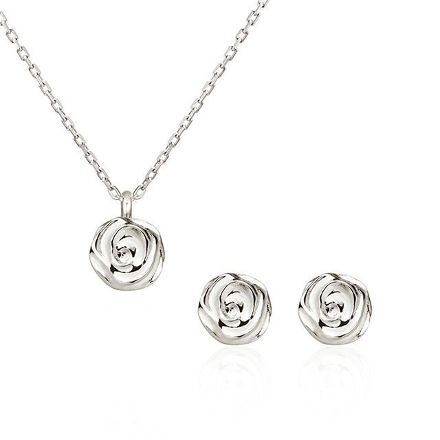 장미꽃 Set Silver_925