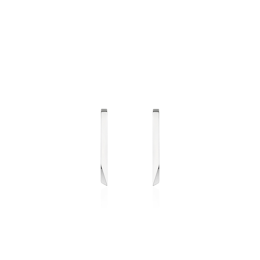 Stick wedge earring Sterling silver