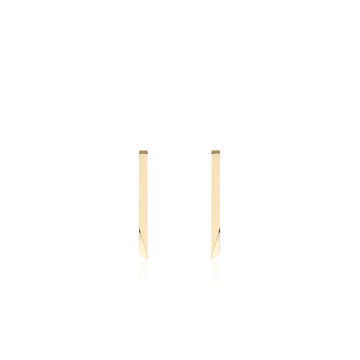 Stick wedge earring 14k gold