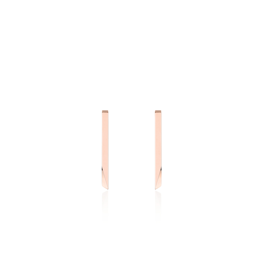 Stick wedge earring 14k Red gold