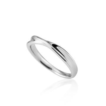 Infinity ring IV MG (M) 14k White gold