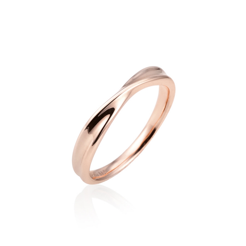 Infinity ring IV MG (M) 14k Red gold