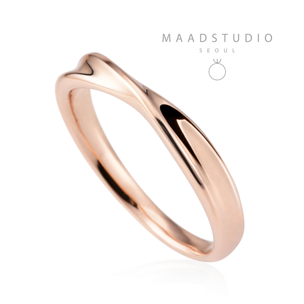 Infinity ring IV MG (M) 14k Red gold