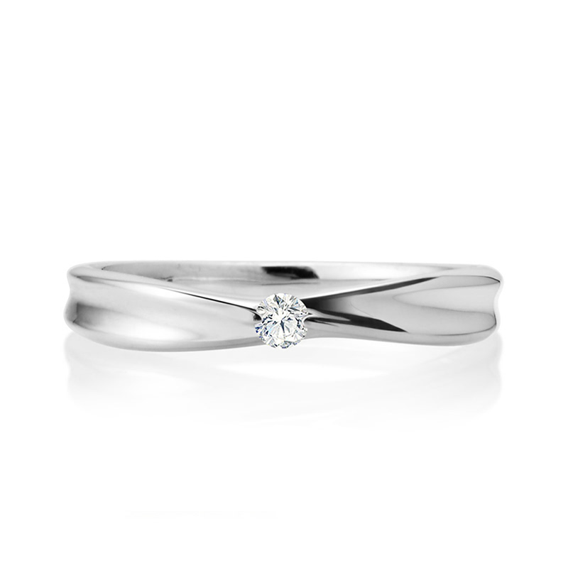 인피니티IV MG 반지 (중) 14k 화이트골드 0.04ct