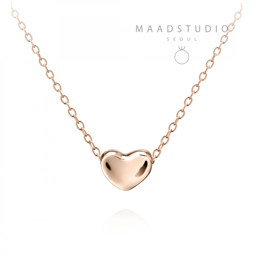 Cheese heart pendant 14k Red gold