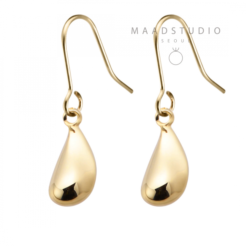 Dewdrop drop earring (S) 14k gold