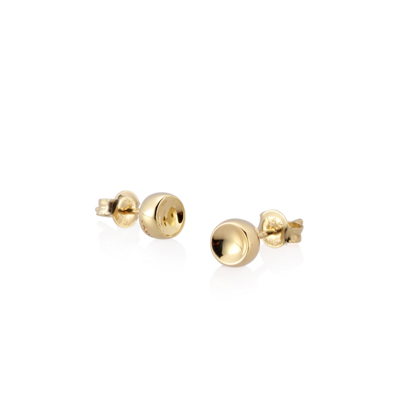 Cheese earring 14k gold