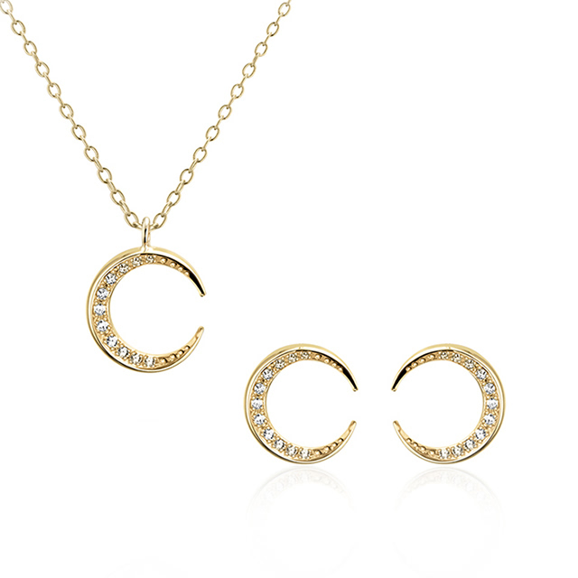 월령 Set (소mini+소mini) 14k CZ