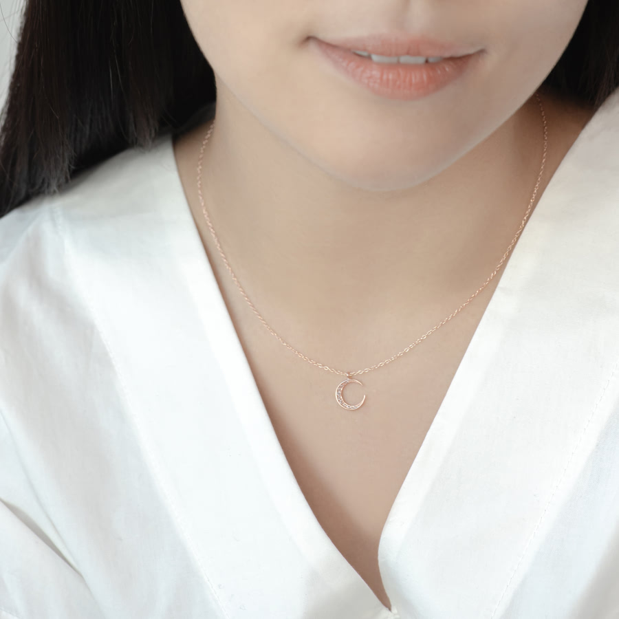 월령 Set (소mini+소mini) 14k 레드골드 CZ