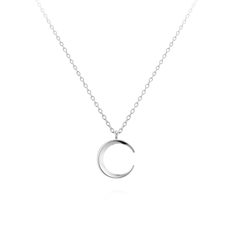 Lunar crescent pendant (S-mini) Sterling silver