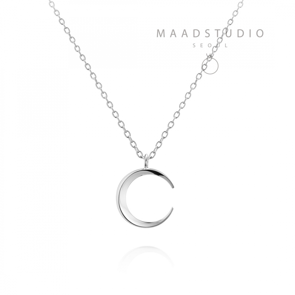 Lunar crescent pendant (S-mini) Sterling silver