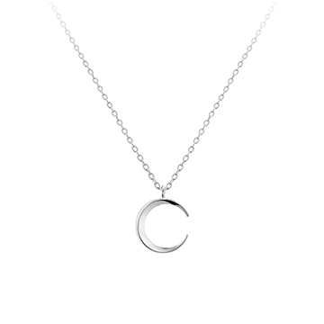 Lunar crescent pendant (S-mini) Sterling silver