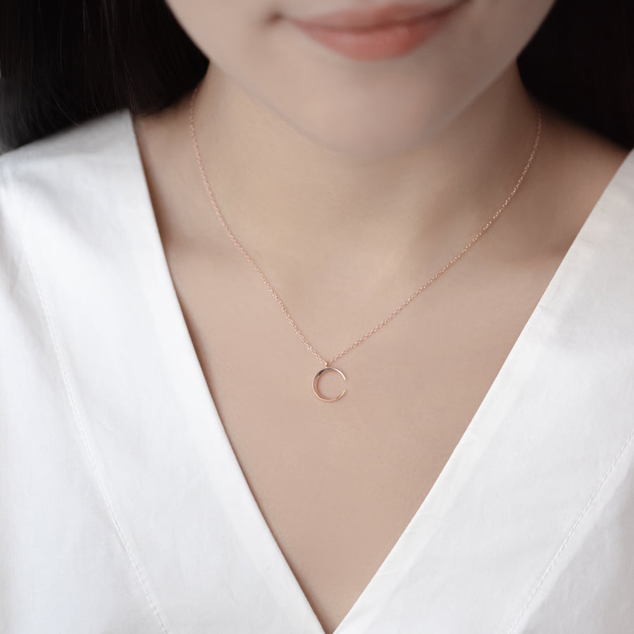 월령 목걸이 (소mini) 14k 레드골드