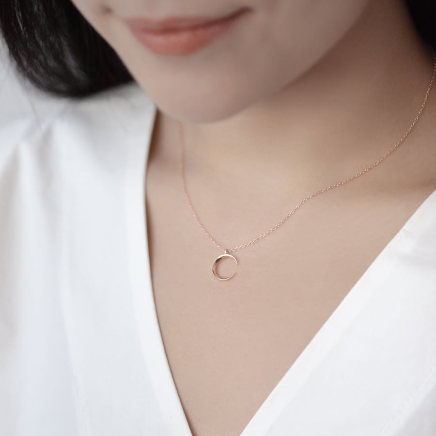 월령 목걸이 (소mini) 14k 레드골드