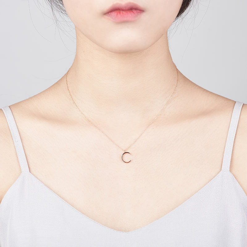 월령 목걸이 (소mini) 14k 레드골드