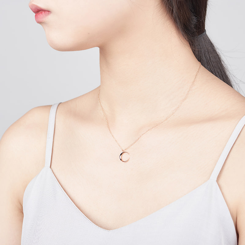 월령 목걸이 (소mini) 14k 레드골드