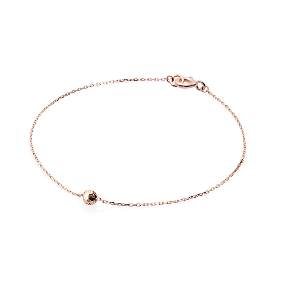 Grit stone bracelet 14k Red gold