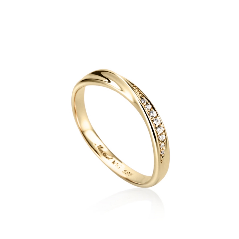 Infinity II MG ring (S) 14k gold Diamond