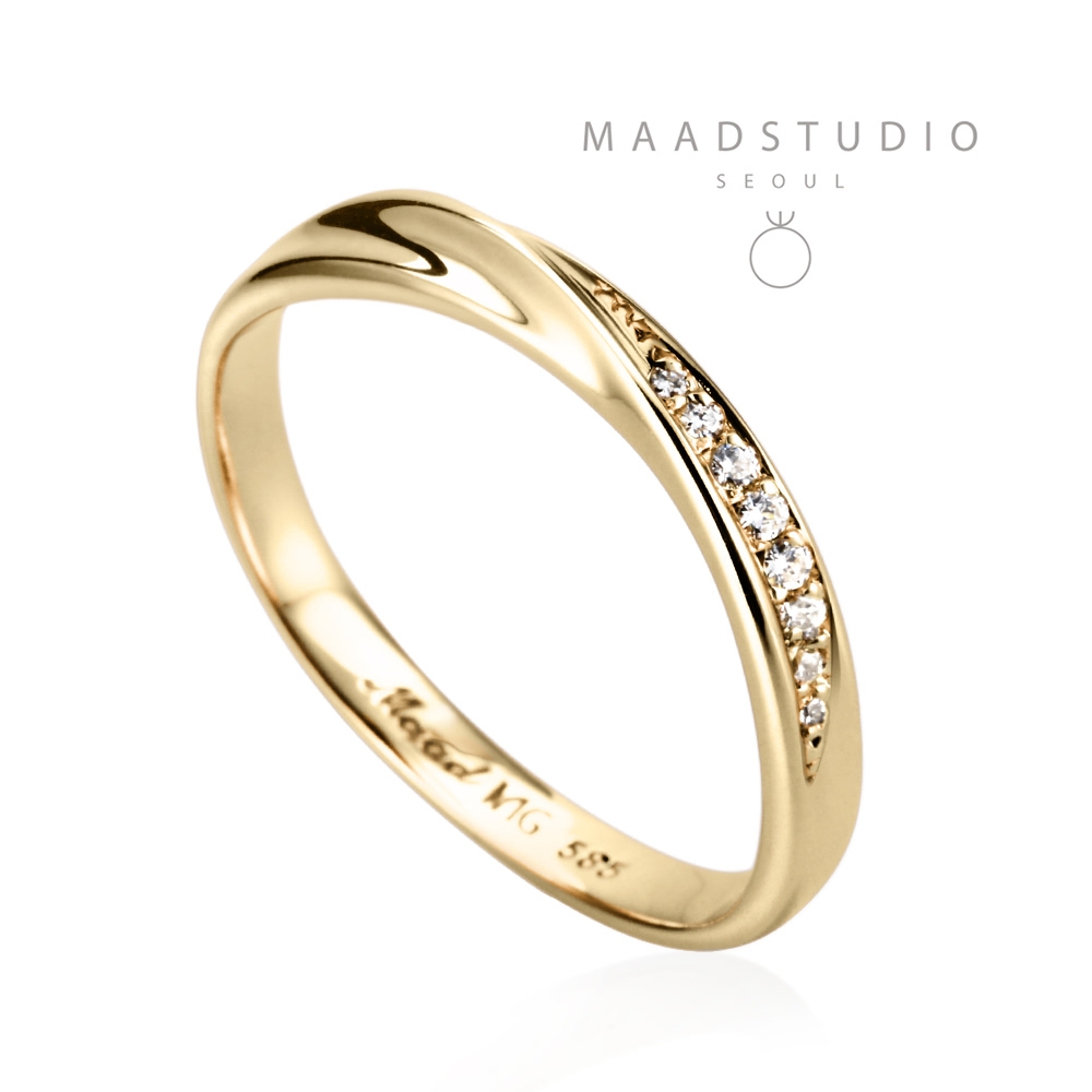 Infinity II MG ring (S) 14k gold Diamond