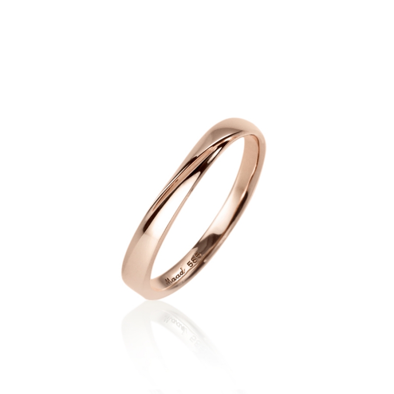 Infinity I ring (S) 14k Red gold