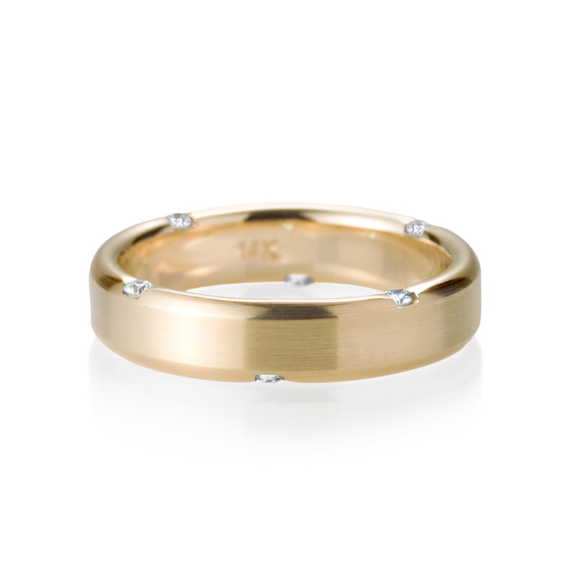Guidance ring (L) 14k gold CZ
