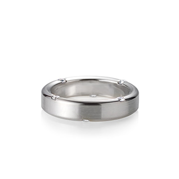 Guidance ring (L) 14k White gold CZ