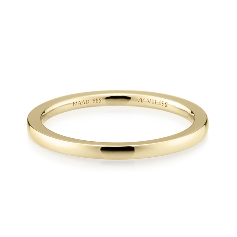 MR-VII 스퀘어밴드링 1.5mm (소) 14k