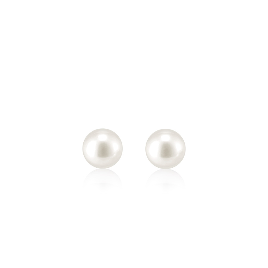 Sphere Pearl earring (L) 14k gold