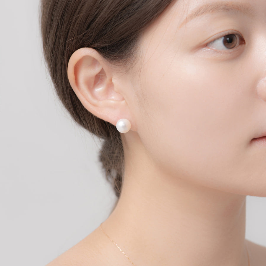 스피어 담수진주 귀걸이 (대) 14k