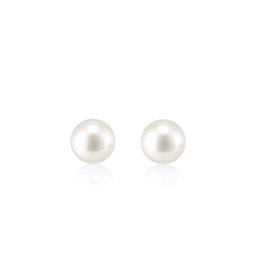 Sphere Pearl earring (L) 14k gold