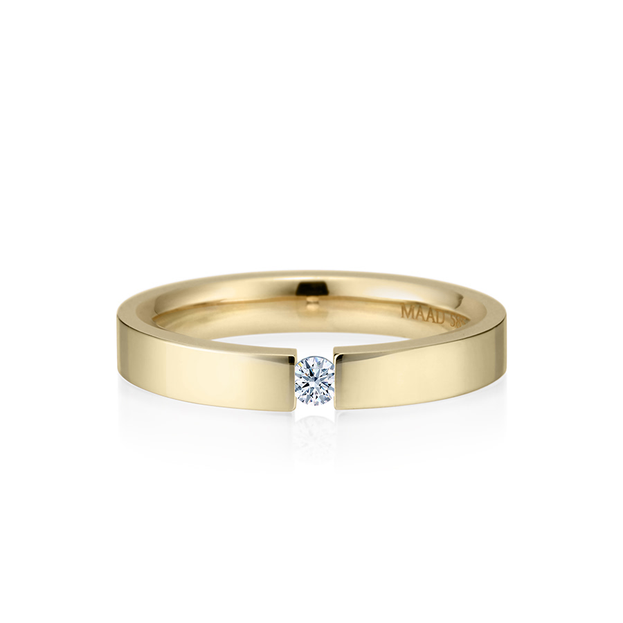 게르만헤로스 텐션밴드링 (3mm) 14k 0.07ct