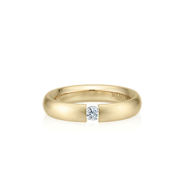 잉글리쉬헤로스 텐션밴드링 (4mm) 14k 0.1ct hairline