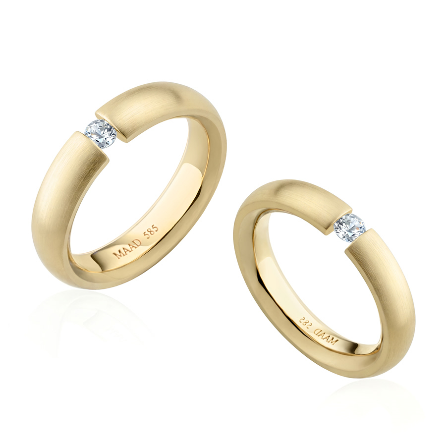 잉글리쉬헤로스 텐션밴드 커플링 (5mm+4mm) 14k 0.1ct hairline 잉글리쉬헤로스 텐션밴드 커플링 (5mm+4mm) 14k 0.1ct hairline