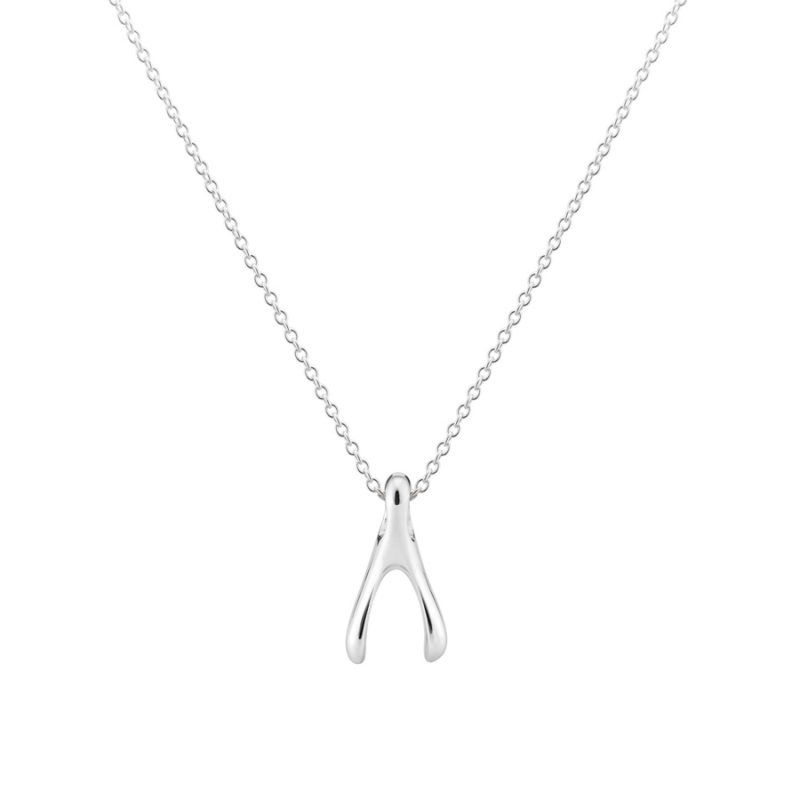 Wishbone pendant (M) Sterling silver