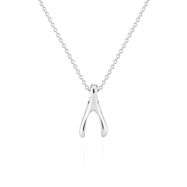 위시본 목걸이 (중) Silver_925