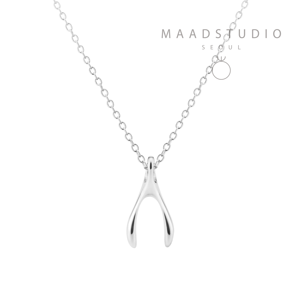 Wishbone pendant (S) Sterling silver