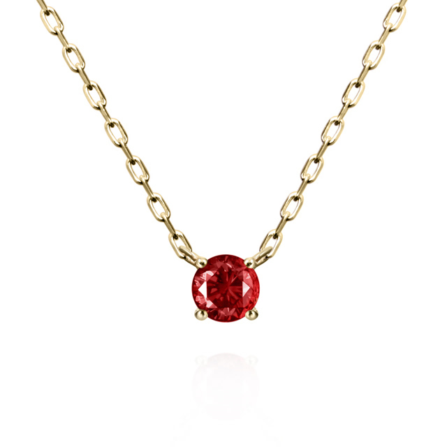 버드케이지II 목걸이 14k garnet 0.1ct