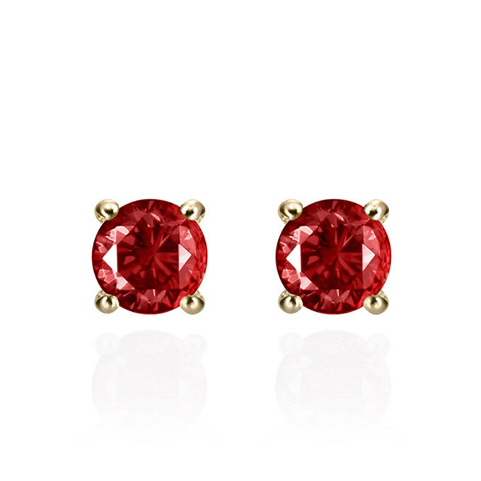 버드케이지II 귀걸이 14k garnet 0.1ct