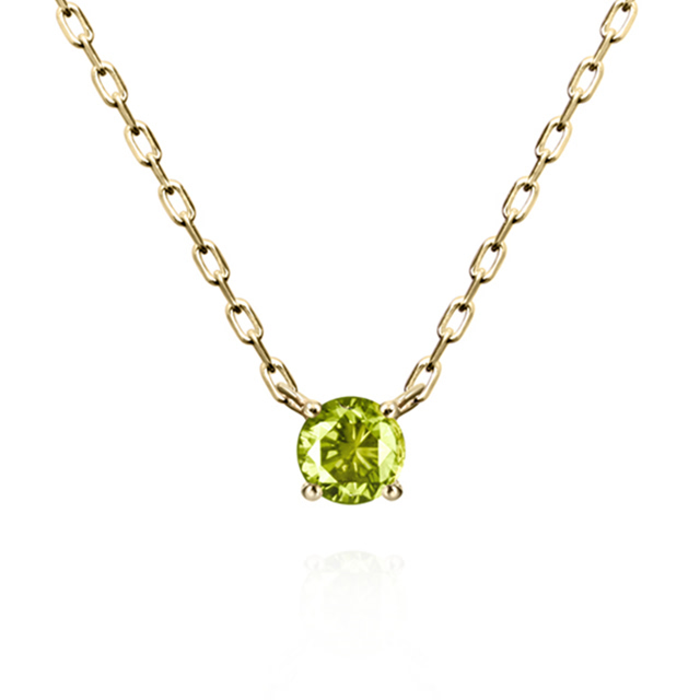 버드케이지II 목걸이 14k peridot 0.1ct