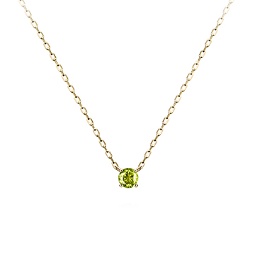 Birdcage II pendant 14k gold peridot 0.1ct