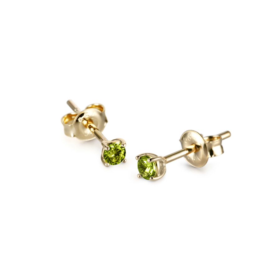 버드케이지II 귀걸이 14k peridot 0.1ct