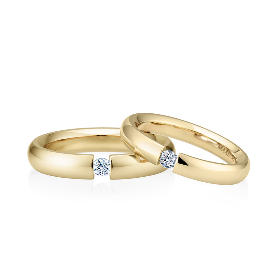 잉글리쉬헤로스 텐션밴드 커플링 (4mm+3.5mm) 14k 0.1ct