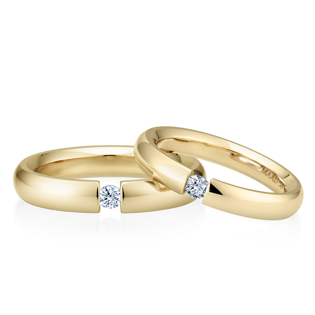 잉글리쉬헤로스 텐션밴드 커플링 (4mm+3.5mm) 14k 0.1ct