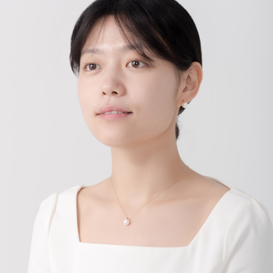 브랜치 목걸이 14k 해수진주