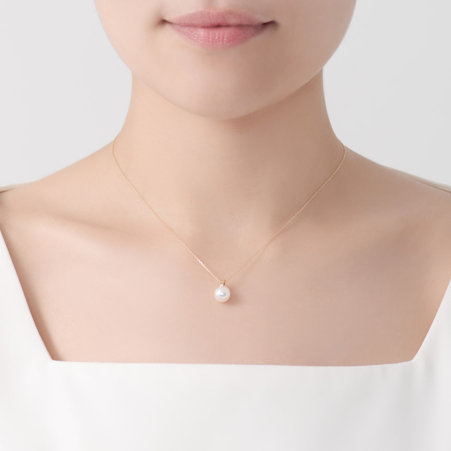 브랜치 목걸이 14k 해수진주